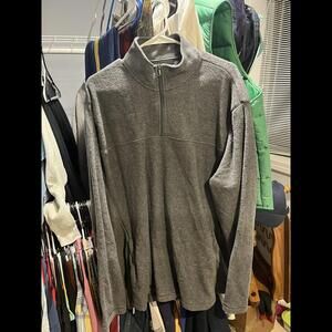 Grey 1/4 Zip Sherpa
